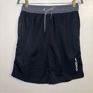 Speedo Men’s Black & White Swim Trunks size Medium